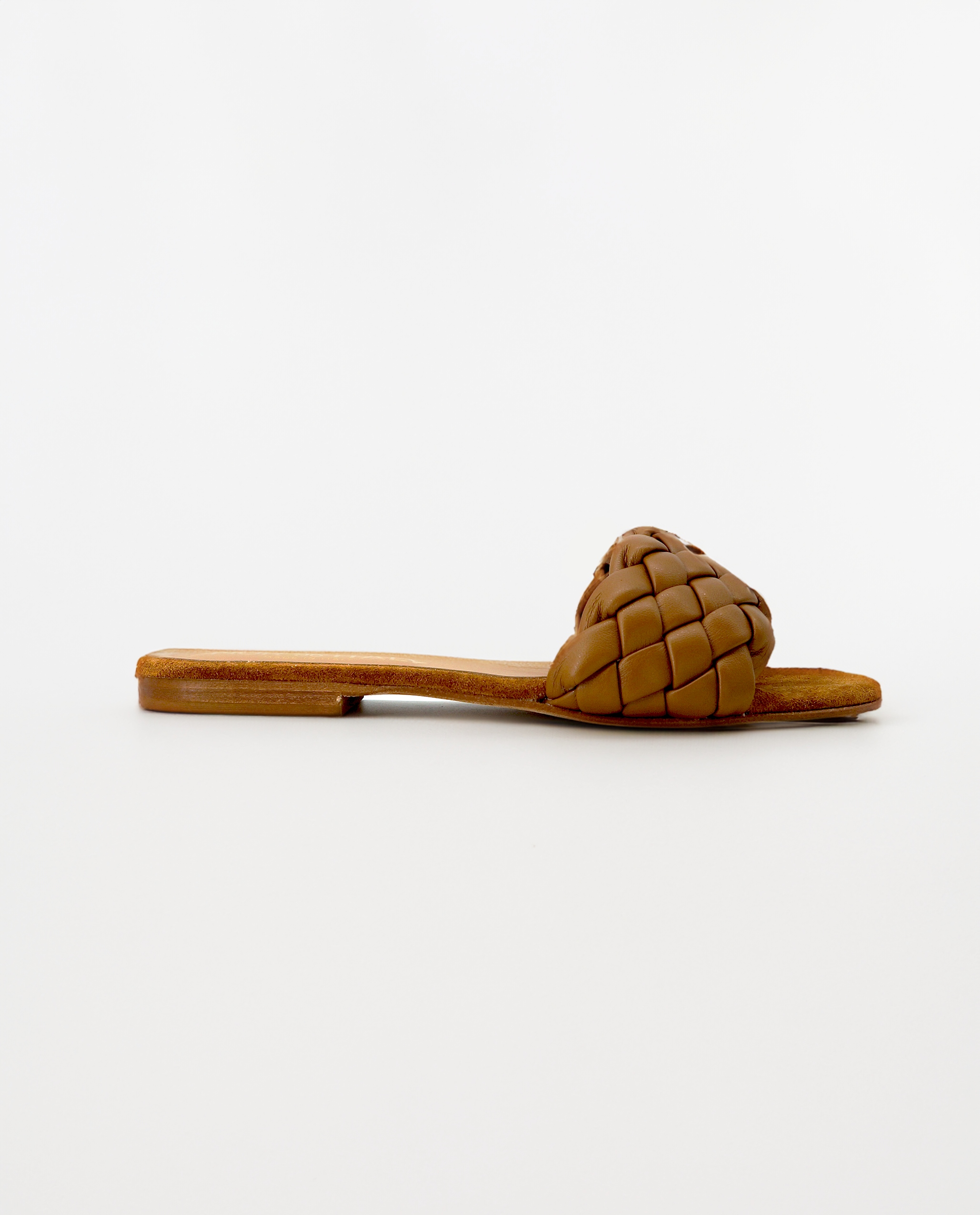 NUR ITALY Serafina Braided Italian Leather Sandal, Main, color, TAN #color_palermo tan