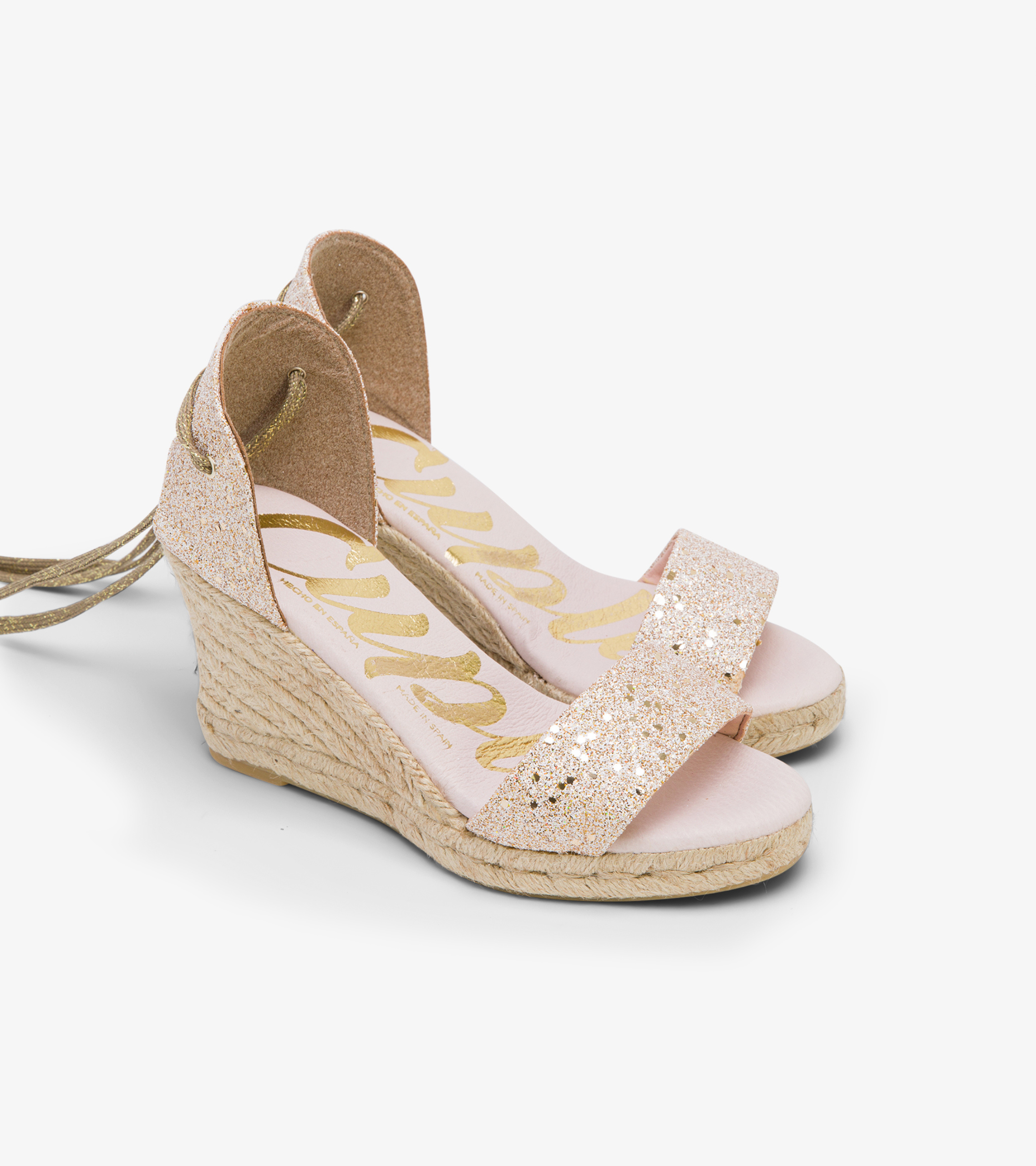 The Manuela - Glitter Wedge Sandals