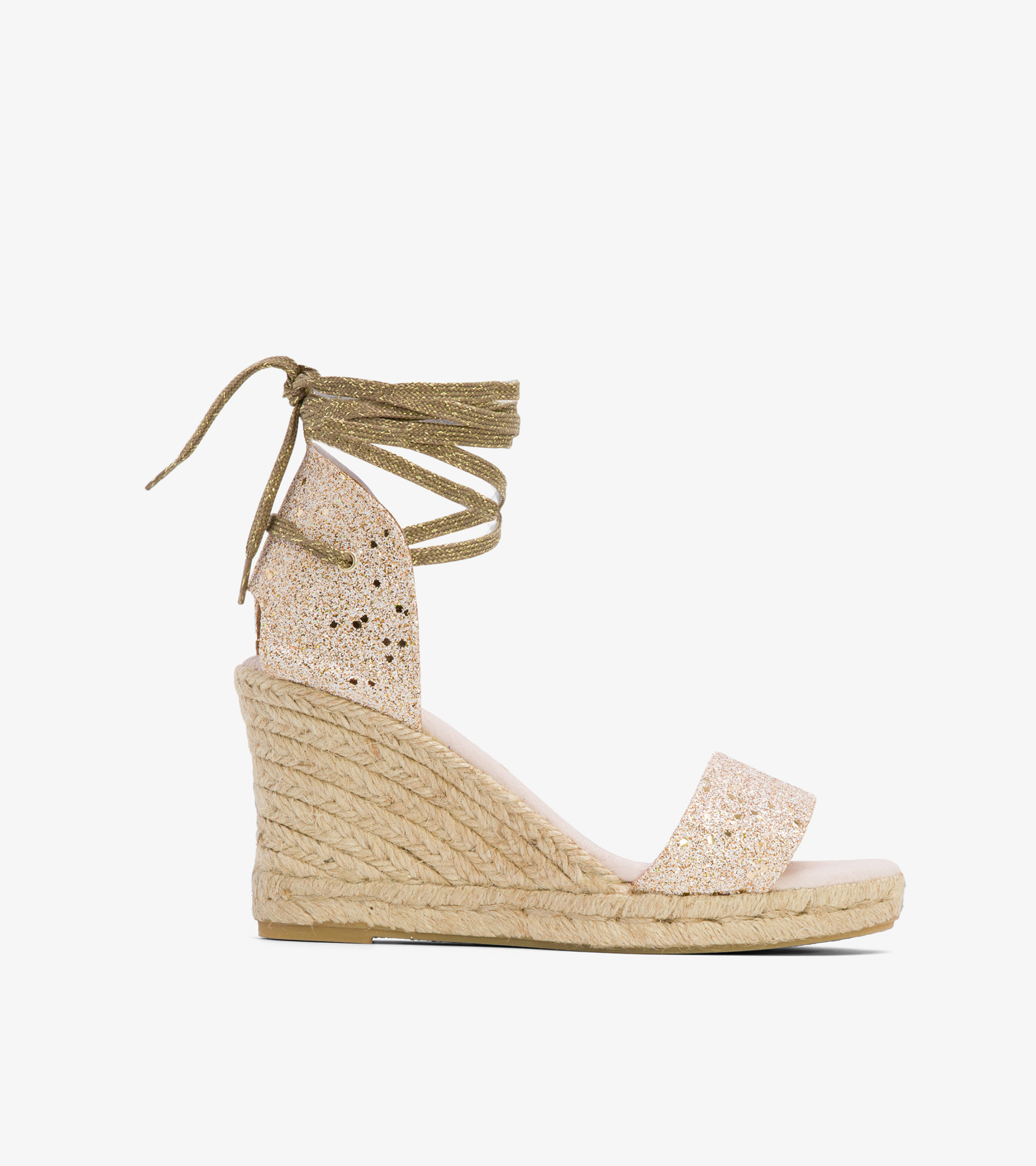 The Manuela - Glitter Wedge Sandals