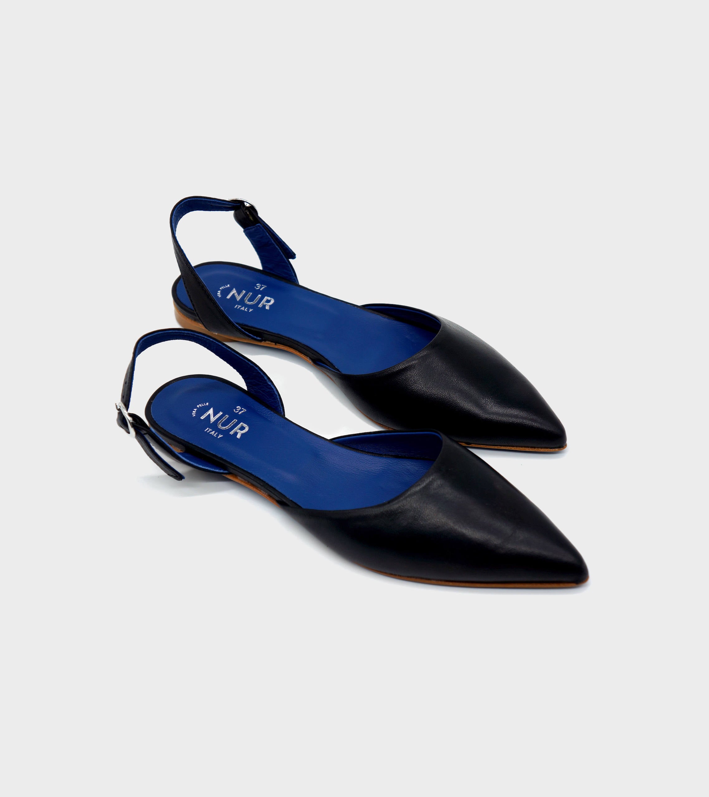 The Sofia - Nappa Leather Slingback Flats