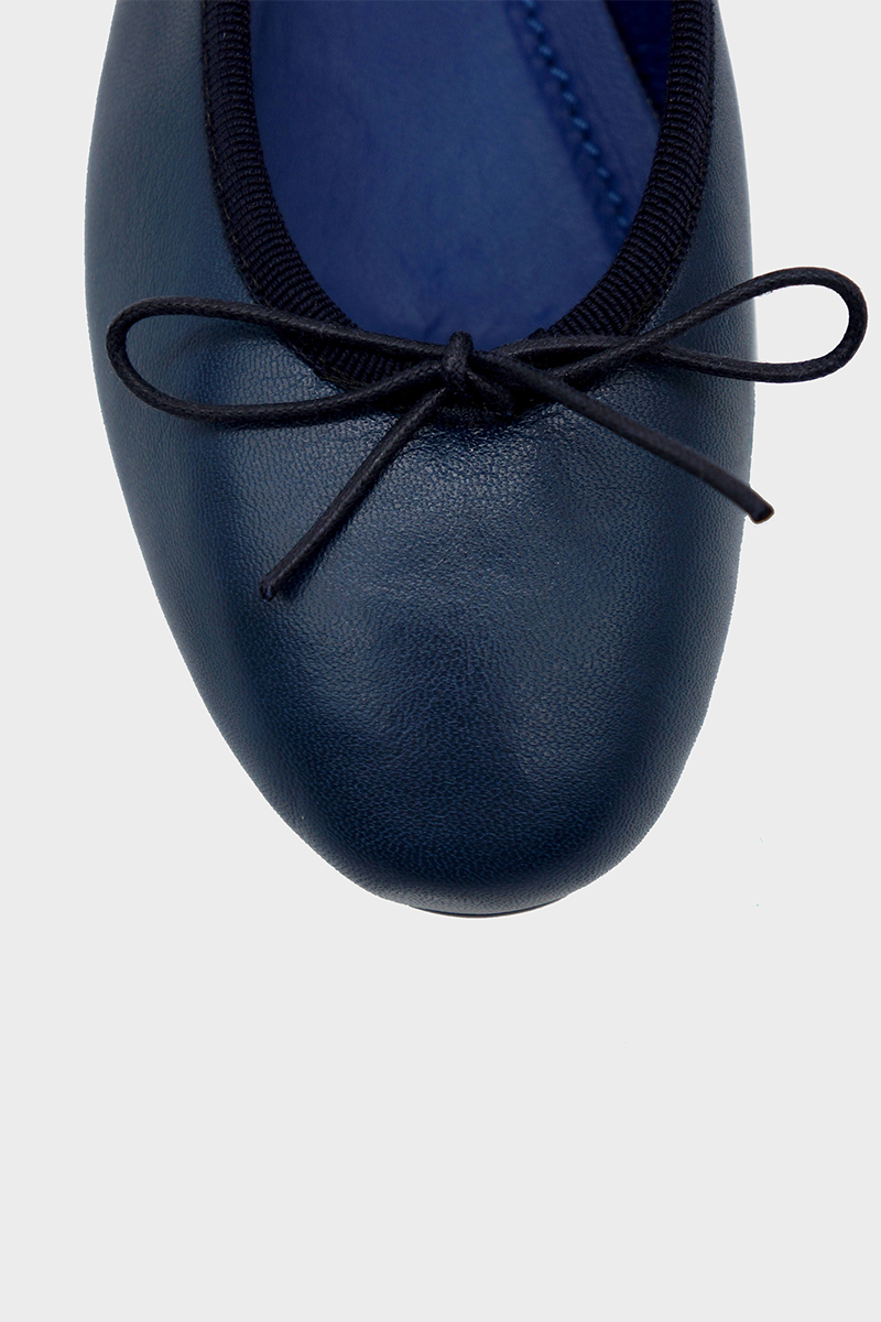 NUR ITALY, Renata Nappa Ballerina Flat, color, NAVY BLUE #color_perugia navy
