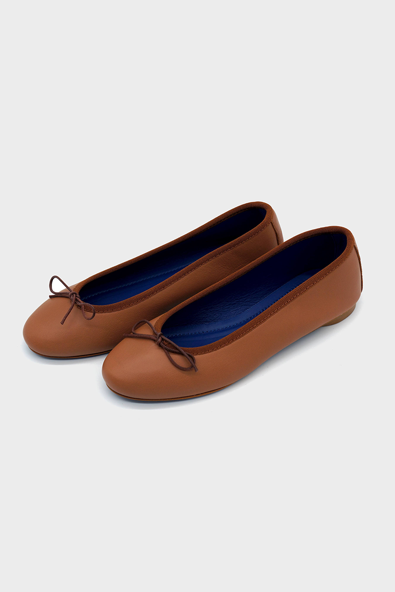 NUR ITALY, Renata Nappa Flat, color, TAN #color_palermo tan