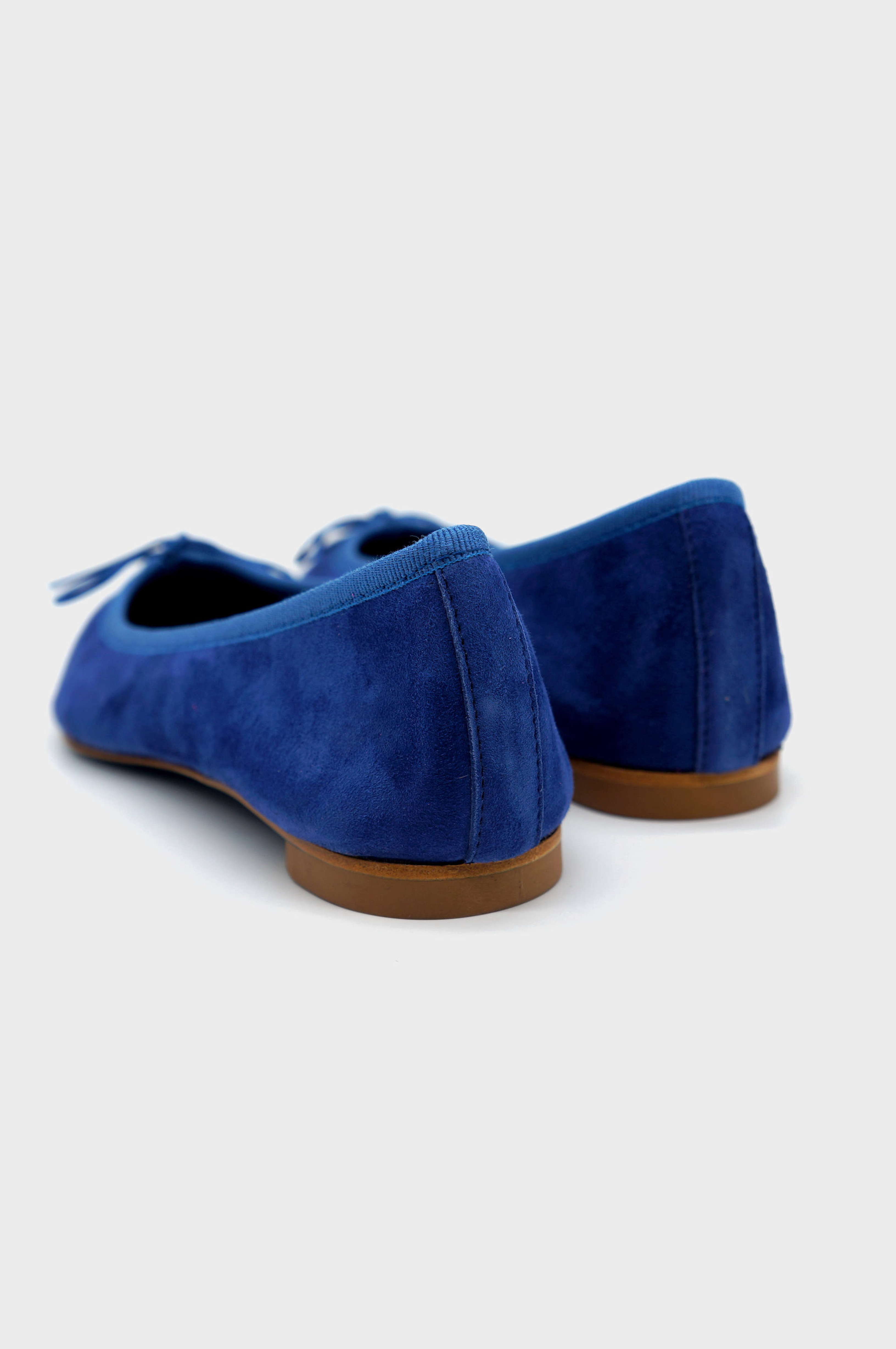 NUR ITALY Isabella Suede Pointed-Toe Flat, Color, NAVY #color_perugia navy