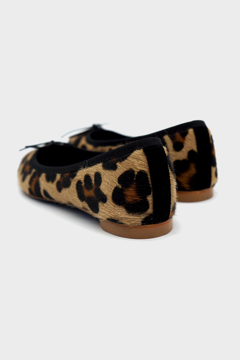 NUR ITALY Isabella leopard print pointed-toe flat, color, Animal Print