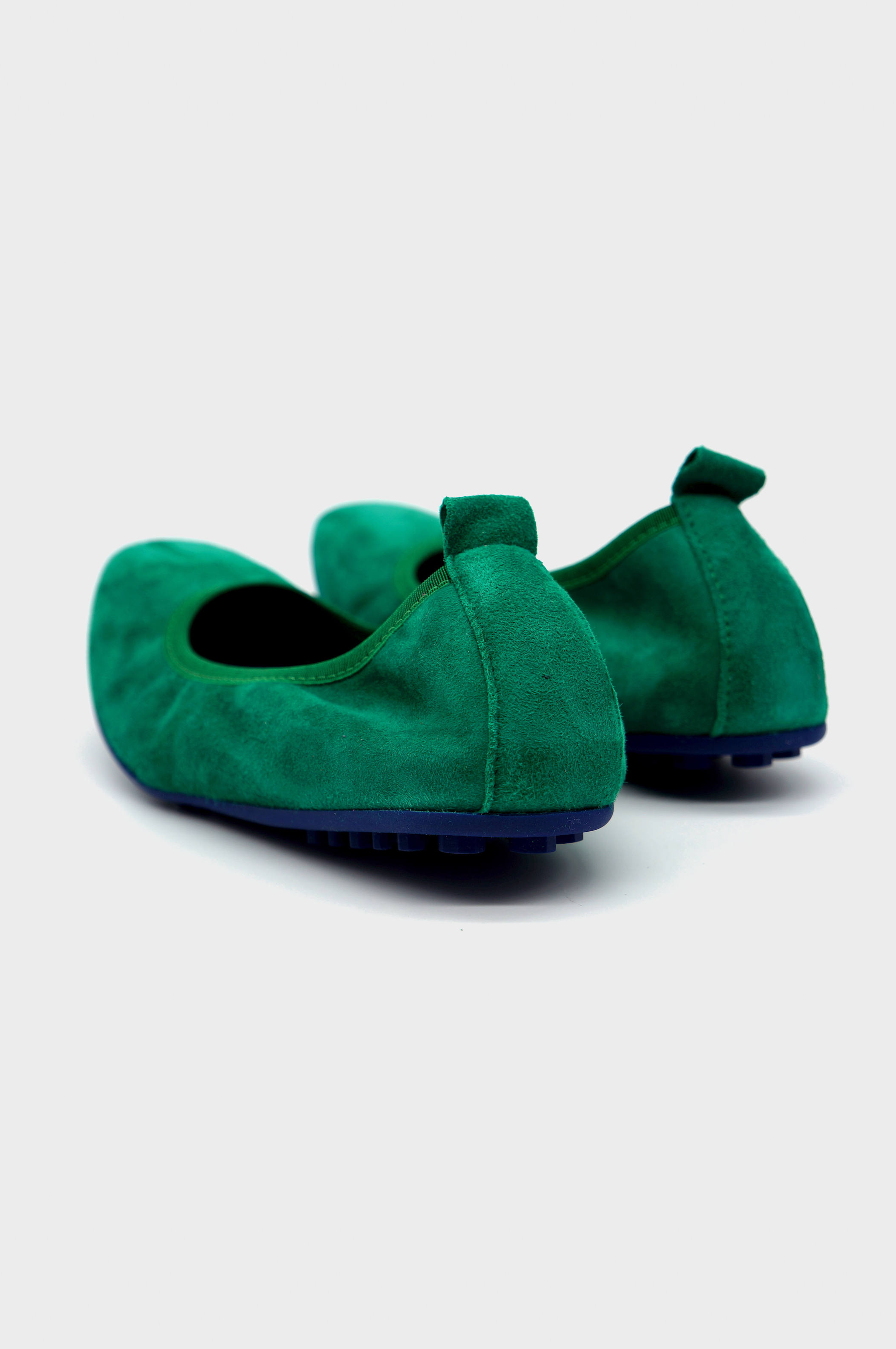 NUR ITALY Valentina Suede Foldable Flats, color, EMERALD GREEN #color_torino emerald