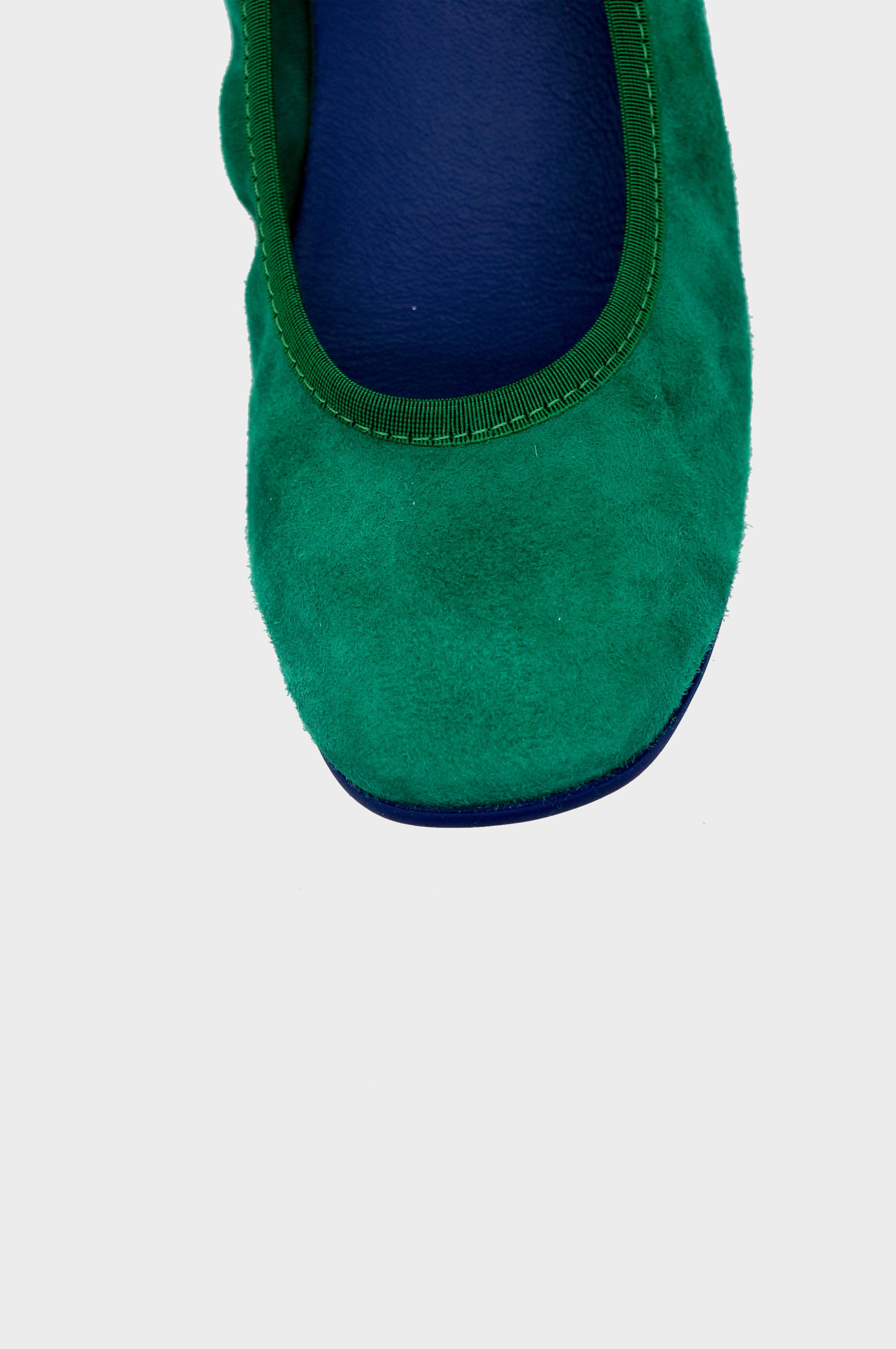 NUR ITALY Valentina Suede Foldable Flats, color, EMERALD GREEN #color_torino emerald