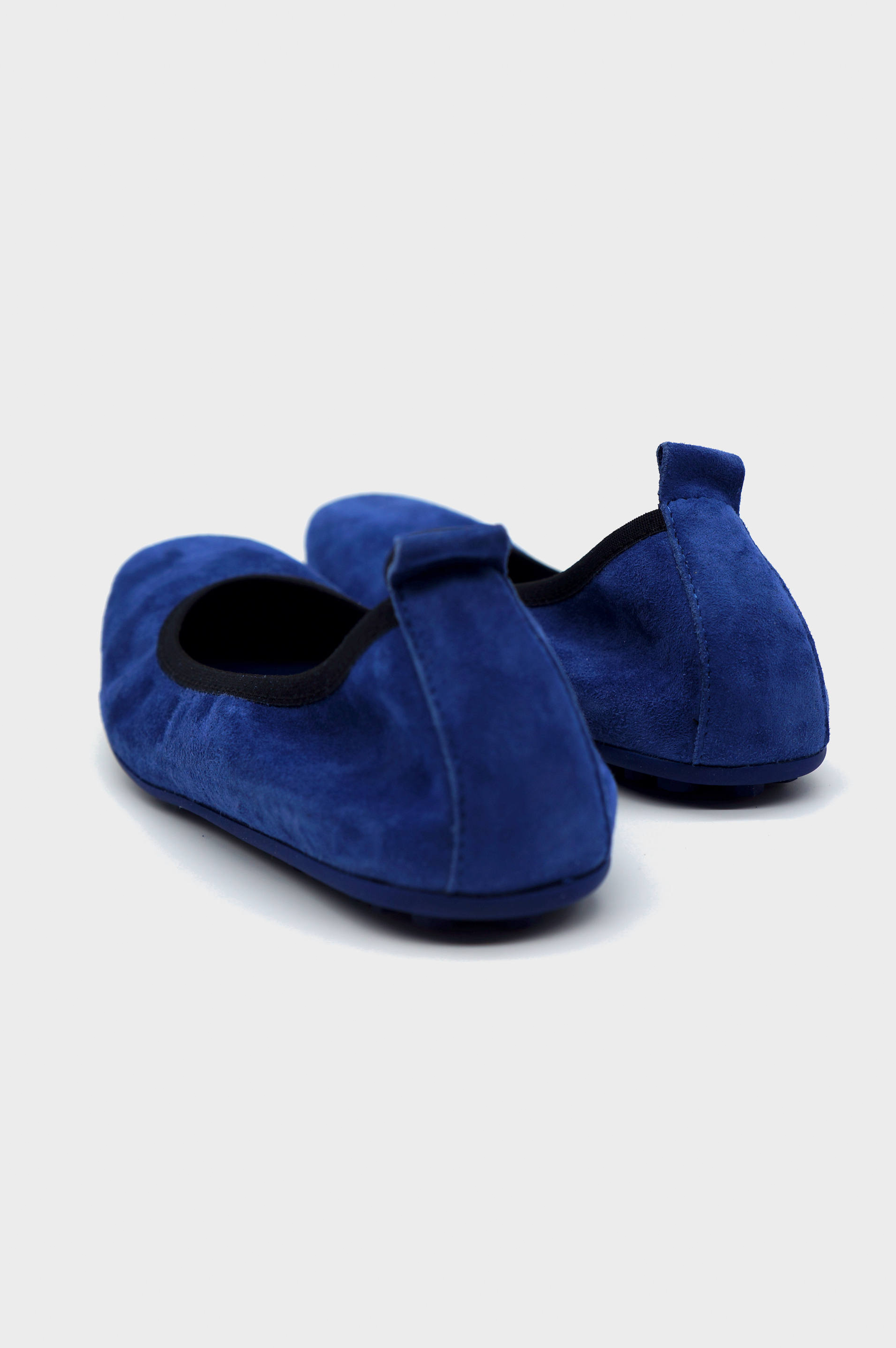 NUR ITALY Valentina Suede Foldable Flats, color, NAVY BLUE #color_perugia navy