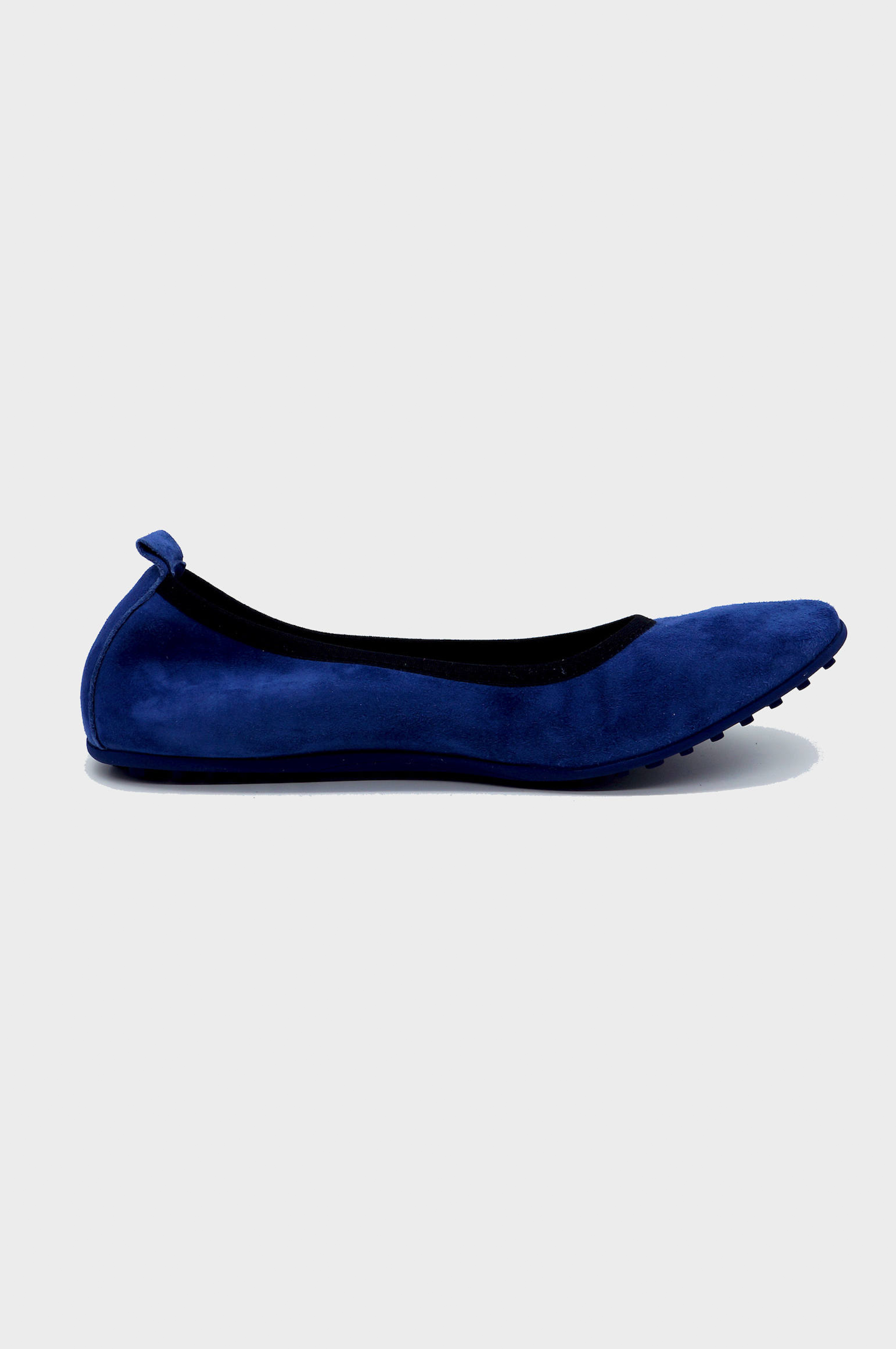 NUR ITALY Valentina Suede Foldable Flats, color, NAVY BLUE #color_perugia navy