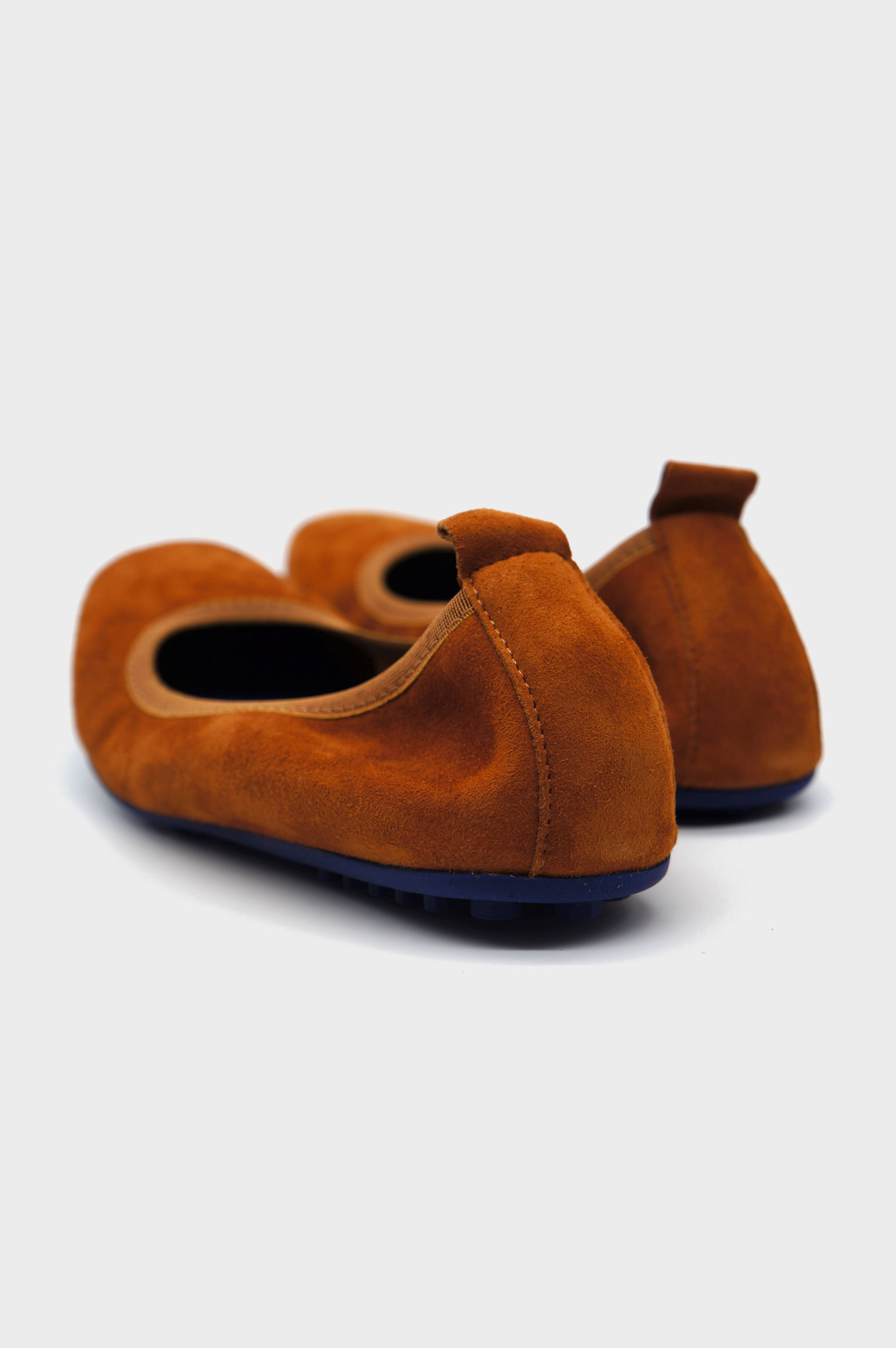 NUR ITALY Valentina Suede Foldable Flats, color, TAN #color_palermo tan