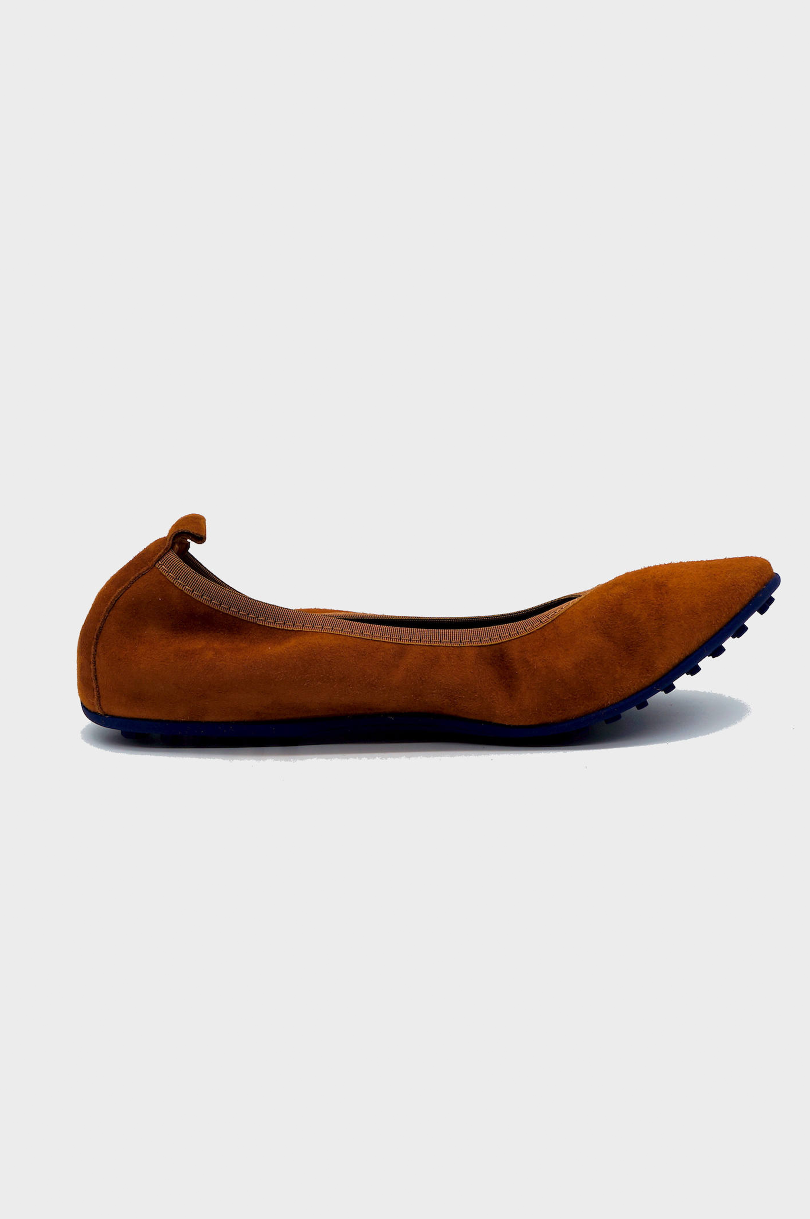NUR ITALY Valentina Suede Foldable Flats, color, TAN #color_palermo tan