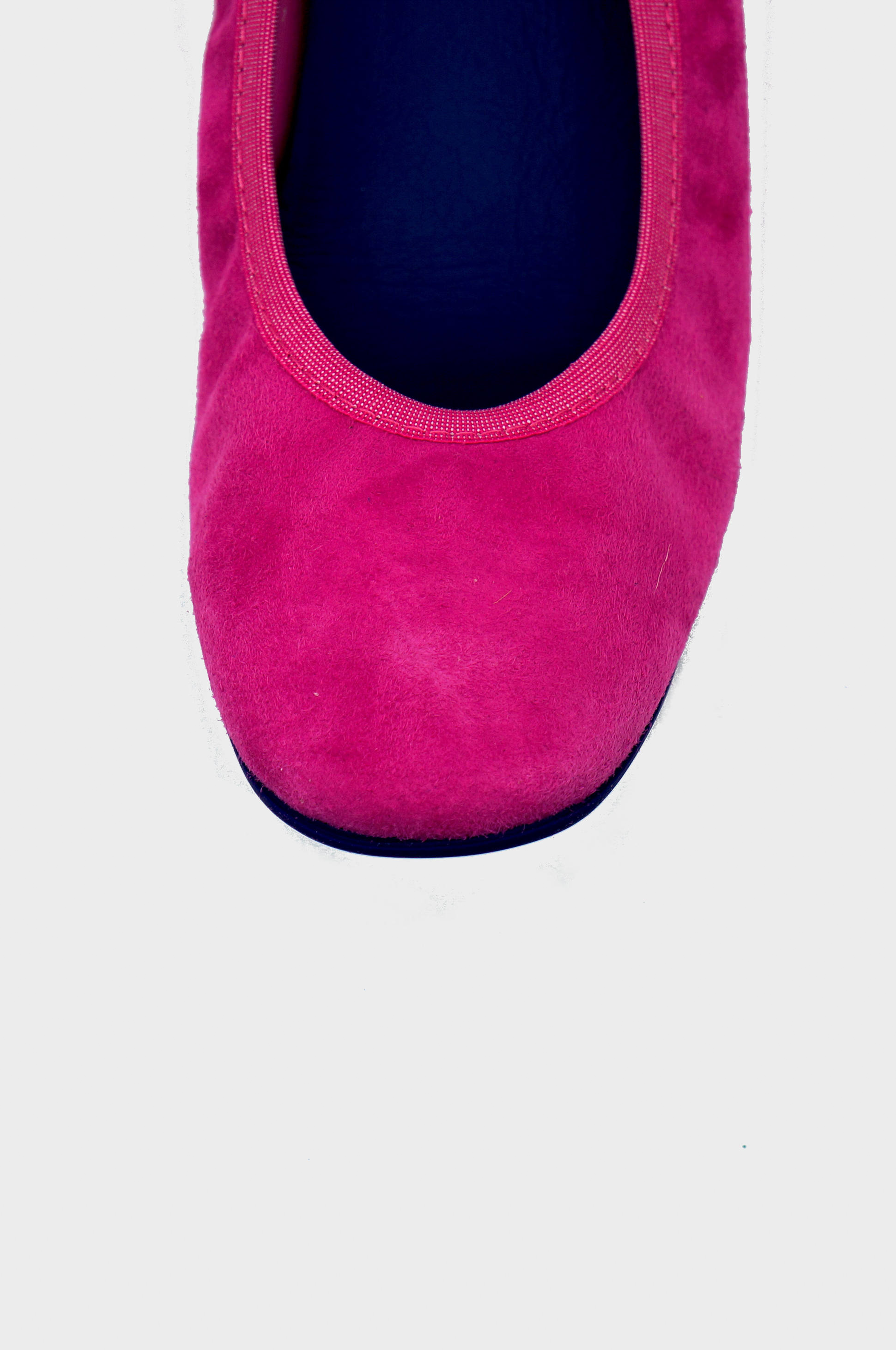 NUR ITALY Valentina Suede Foldable Flats, color, FUCHSIA #color_bari fuchsia