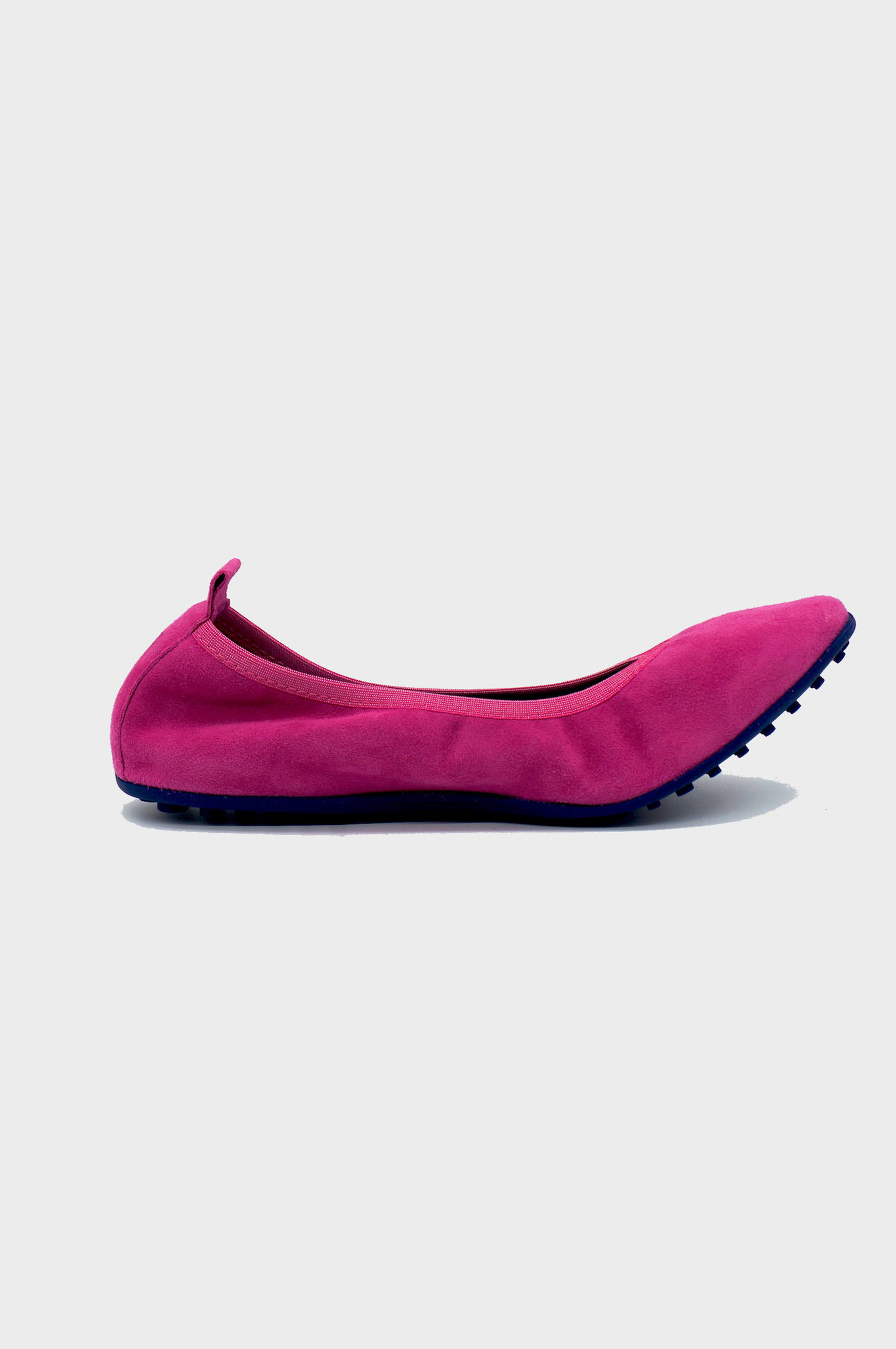 NUR ITALY Valentina Suede Foldable Flats, color, FUCHSIA #color_bari fuchsia