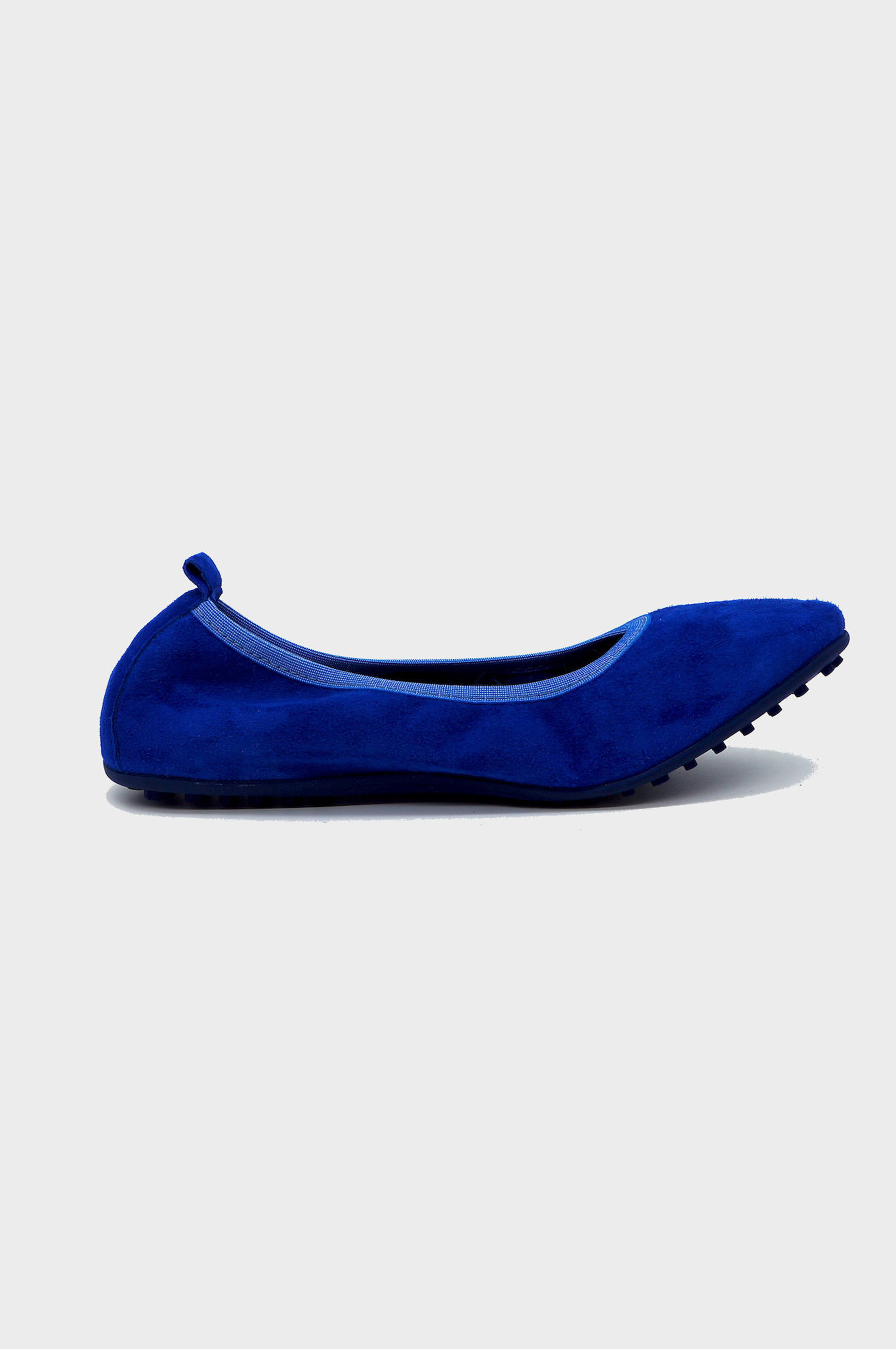 NUR ITALY Valentina Suede Foldable Flats, color, ROYAL BLUE #color_nur blue