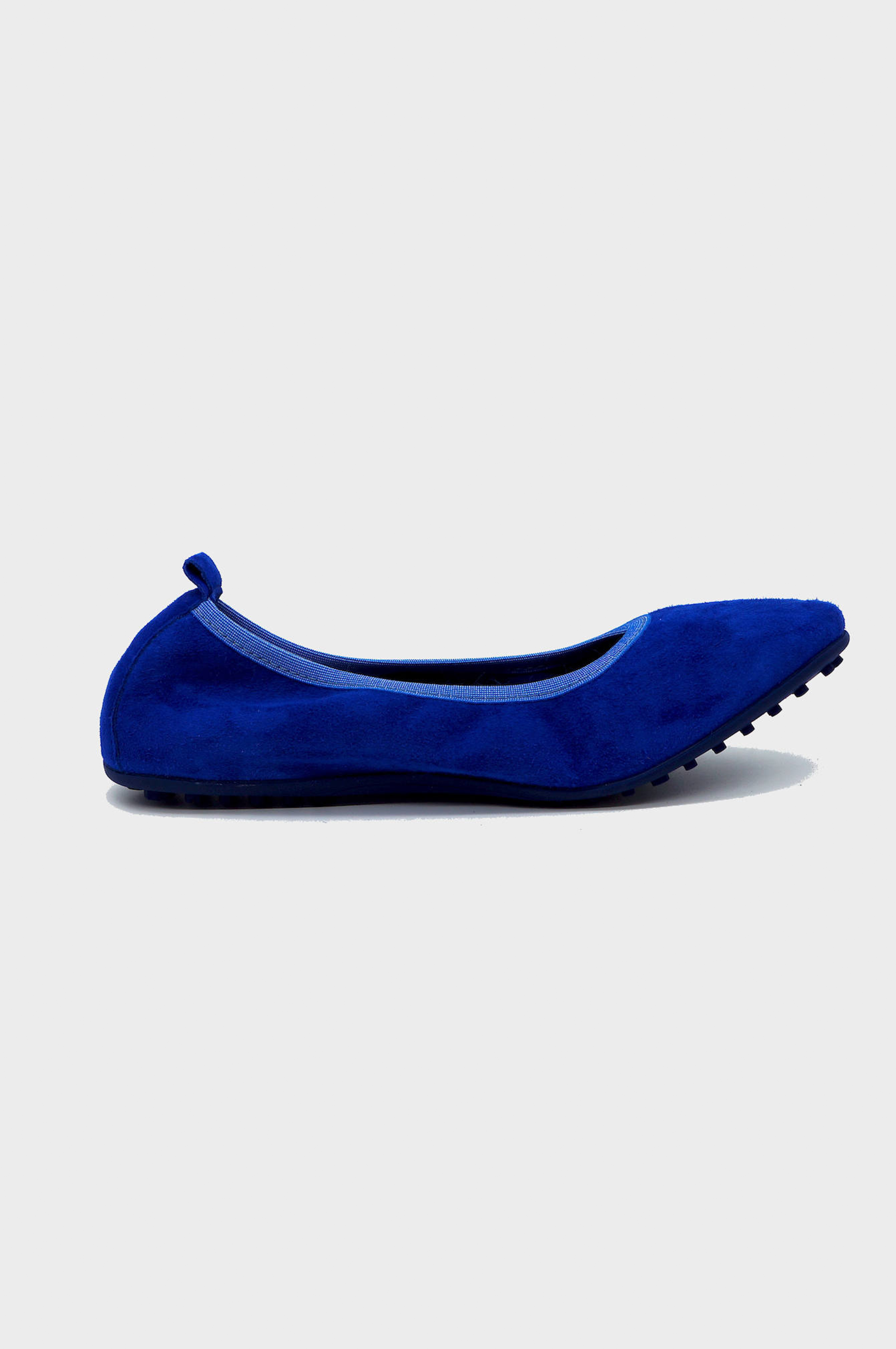 NUR ITALY Valentina Suede Foldable Flats, color, ROYAL BLUE  #color_nur blue