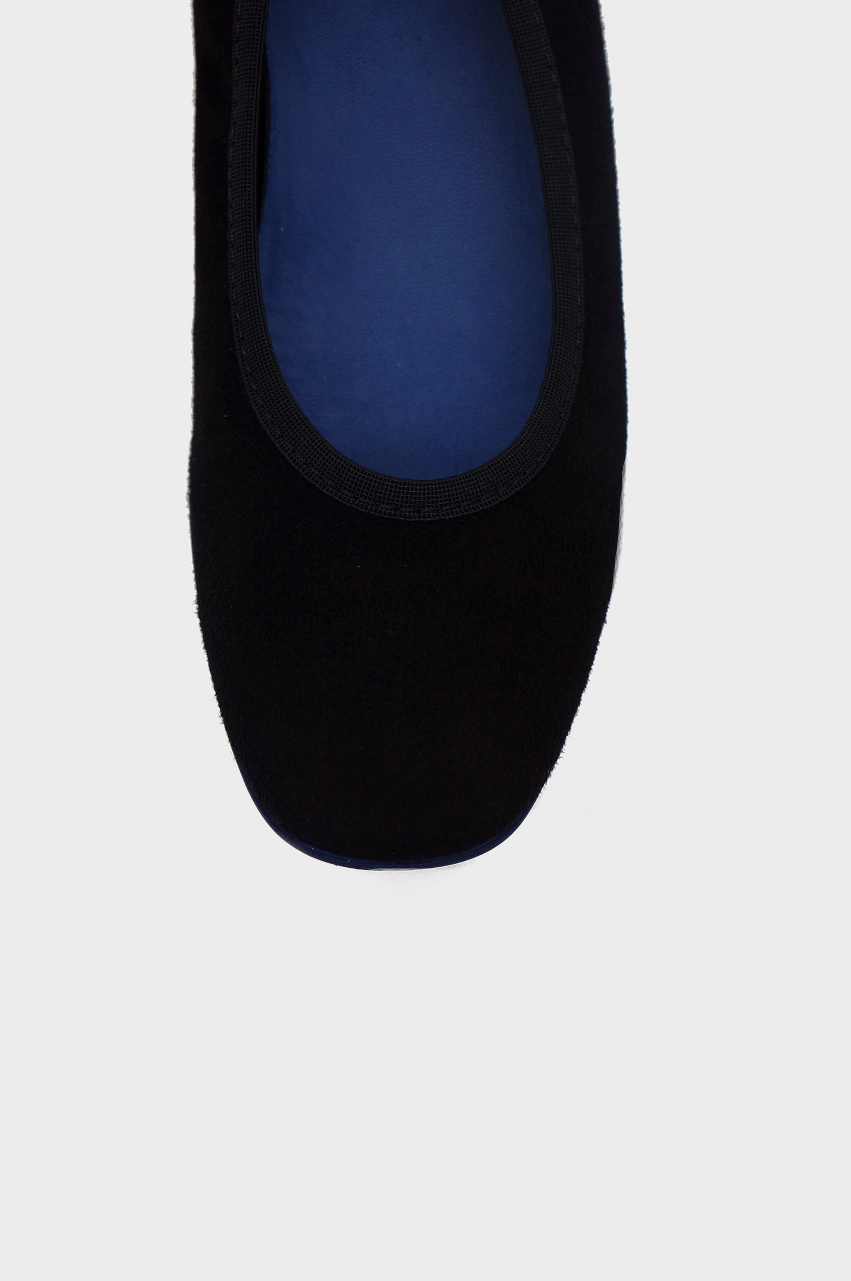 NUR ITALY Valentina Suede Foldable Flats, color, BLACK #color_milano black