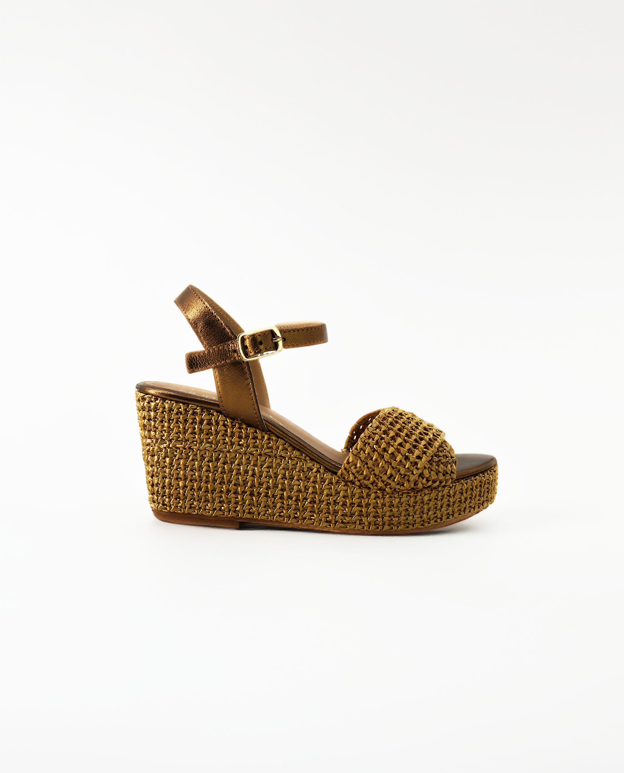 Raffia sales wedge sandals