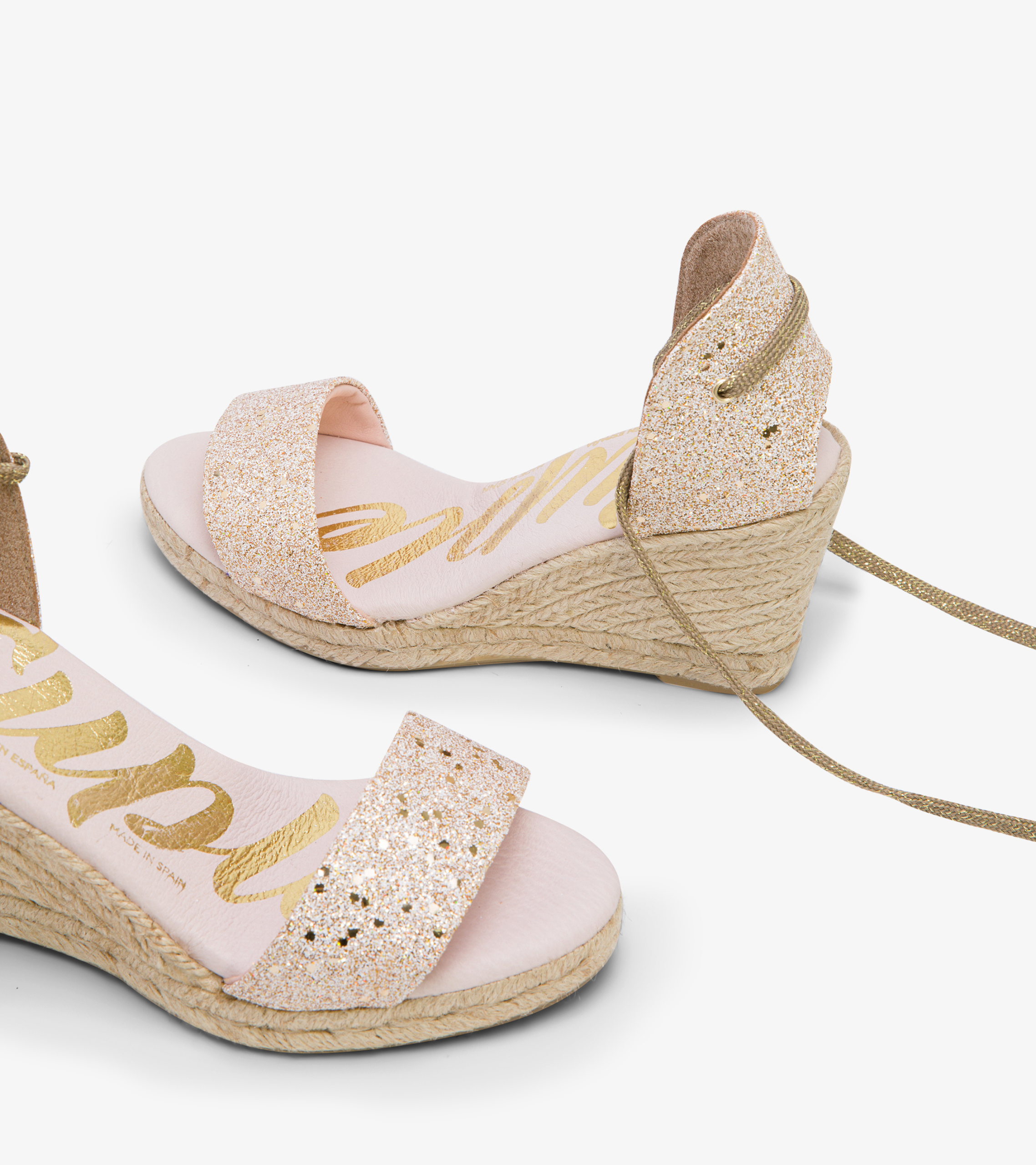 The Manuela - Glitter Wedge Sandals