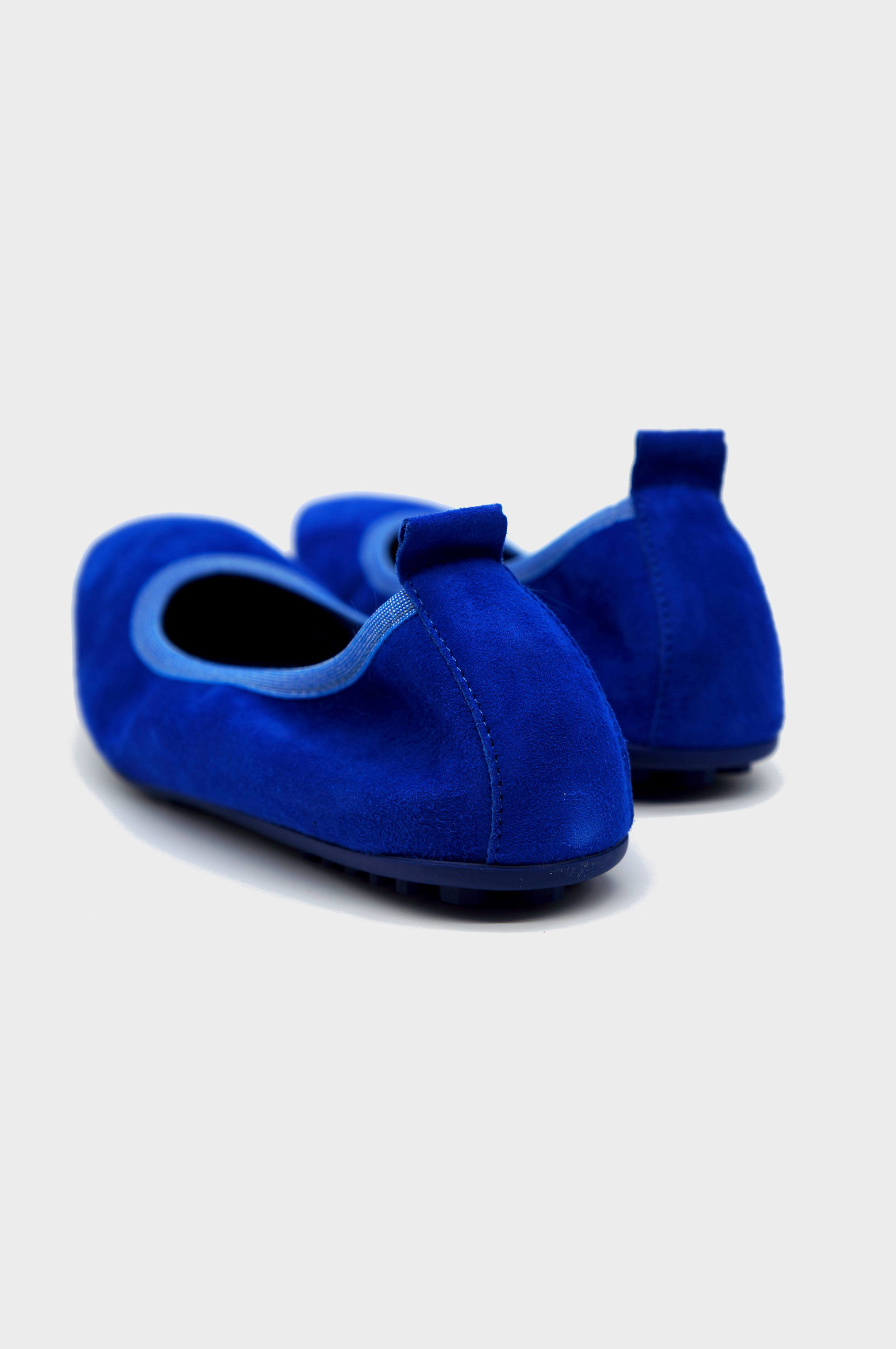 NUR ITALY Valentina Suede Foldable Flats, color, ROYAL BLUE  #color_nur blue